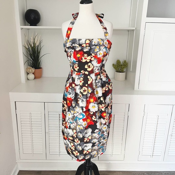 BHLDN Hitherto Vox Populi Moody Floral Garden Dress Multicolor Size S/6 - Picture 2 of 9